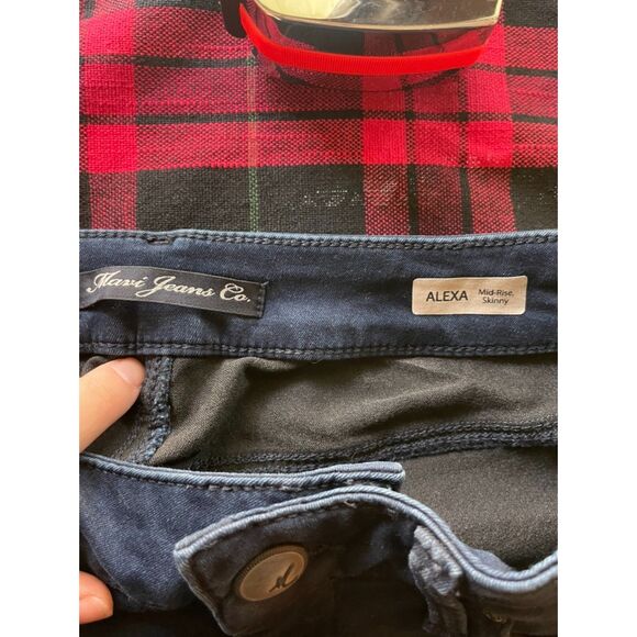 Mavi Jeans Dark Wash Alexa Mid-Rise Skinny Jeans - Picture 5 of 5
